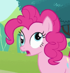 Size: 447x465 | Tagged: safe, pinkie pie, earth pony, pony, animated, derp, female, mare, pink coat, pink mane, solo