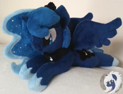 Size: 2403x1839 | Tagged: safe, artist:malwinahalfmoon, princess luna, irl, photo, plushie, solo