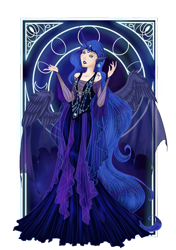 Size: 2379x3375 | Tagged: safe, artist:moryartix, princess luna, human, humanized, solo