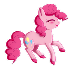 Size: 508x485 | Tagged: safe, artist:meowiii, pinkie pie, earth pony, pony, solo