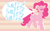 Size: 1440x900 | Tagged: safe, artist:mintystitch, pinkie pie, earth pony, pony, female, mare, pink coat, pink mane, solo, wallpaper