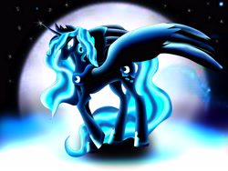 Size: 3968x2976 | Tagged: safe, artist:malami95, princess luna, alicorn, pony, detailed background, female, mare, solo