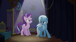 Size: 1280x720 | Tagged: safe, derpibooru import, screencap, starlight glimmer, trixie, pony, unicorn, no second prances