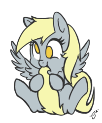 Size: 537x647 | Tagged: safe, artist:silver1kunai, derpy hooves, pegasus, pony, animated, chewing, cute, daaaaaaaaaaaw, derpabetes, derpy doing derpy things, diabetes, female, gif, mare, no pupils, nom, simple background, solo, spread wings, tail bite, tail chewing, weapons-grade cute, white background, wings
