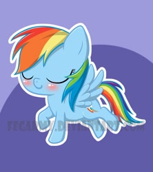 Size: 700x789 | Tagged: safe, artist:erysz, rainbow dash, pegasus, pony, blue mane, female, mare, multicolored mane