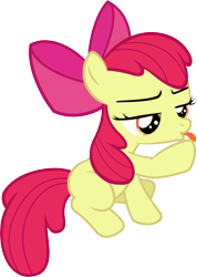 Size: 6000x8445 | Tagged: safe, artist:slb94, apple bloom, absurd resolution, adorabloom, behaving like a cat, cuddly, cute, cuteness overload, cutest pony alive, cutest pony ever, daaaaaaaaaaaw, grooming, hnnng, horses doing horse things, licking, simple background, solo, transparent background, vector, weapons-grade cute