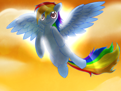 Size: 1200x900 | Tagged: safe, artist:jaydencurtis, rainbow dash, pegasus, pony, female, mare, simple background, solo