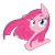 Size: 2500x2500 | Tagged: safe, artist:leadhooves, artist:slyfoxcl, pinkie pie, earth pony, pony, beautiful, bedroom eyes, chest fluff, high res, lidded eyes, pinkamena diane pie, windswept mane