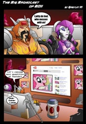 Size: 765x1100 | Tagged: safe, artist:greycat-rademenes, pinkie pie, earth pony, pony, crossover, nancy, transformers, wreck-gar, youtube