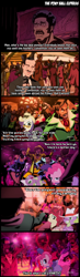 Size: 648x2225 | Tagged: safe, artist:irie-mangastudios, edit, screencap, cherry jubilee, pinkie pie, rarity, spike, dragon, earth pony, pony, unicorn, black dynamite, party, pimp