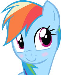 Size: 2398x2983 | Tagged: safe, artist:emkay-mlp, rainbow dash, pegasus, pony, blushing, cute, high res, simple background, transparent background, vector