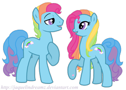 Size: 1774x1270 | Tagged: safe, artist:jaquelindreamz, rainbow blitz, rainbow dash, rainbow dash (g3), g3, rule 63, self ponidox