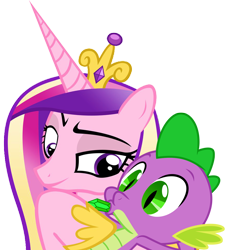 Size: 1062x1170 | Tagged: dead source, safe, princess cadance, spike, alicorn, dragon, pony, female, hundreds of users filter this tag, male, shipping, simple background, spikedance, straight, transparent background, vector