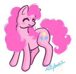 Size: 313x306 | Tagged: safe, artist:puddyrama, pinkie pie, earth pony, pony, solo