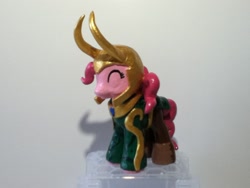 Size: 900x675 | Tagged: safe, artist:kwockodile, pinkie pie, irl, loki, photo, toy