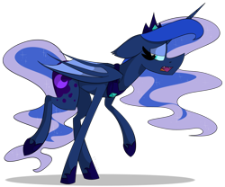 Size: 1024x852 | Tagged: safe, artist:vegas-liights, princess luna, bat pony, pony, bat ponified, fangs, race swap, solo