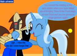 Size: 730x531 | Tagged: safe, artist:ask-star-singer, derpibooru import, trixie, oc, oc:star singer, pony