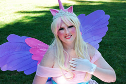 Size: 900x602 | Tagged: safe, artist:eli-cosplay, princess cadance, human, cosplay, irl, irl human, photo, solo