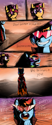 Size: 2500x6000 | Tagged: safe, artist:brony2you, rainbow dash, scootaloo, pegasus, pony, comic, kamina, simon, tengen toppa gurren lagann