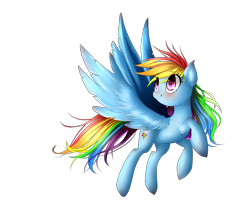 Size: 5000x4000 | Tagged: safe, artist:vardastouch, rainbow dash, pegasus, pony, blue mane, female, mare, multicolored mane