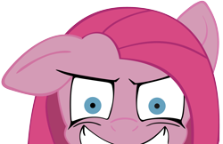 Size: 3000x1949 | Tagged: safe, artist:agnara, pinkie pie, earth pony, pony, evil grin, pinkamena diane pie, simple background, transparent background, vector