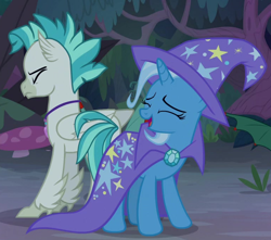 Size: 768x680 | Tagged: safe, derpibooru import, screencap, terramar, trixie, pony, student counsel