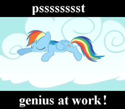 Size: 455x397 | Tagged: safe, edit, rainbow dash, pegasus, pony, blue mane, female, mare, multicolored mane, sleeping