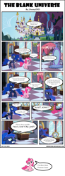 Size: 1860x5053 | Tagged: safe, artist:j-bronyind, pinkie pie, princess luna, alicorn, earth pony, pony, canterlot, comic, fourth wall, magic mirror