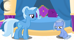 Size: 2625x1445 | Tagged: safe, artist:princessmoonstaryt, derpibooru import, trixie, oc, pony, offspring, parent:hoo'far, parent:trixie, parents:trixfar