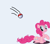 Size: 929x826 | Tagged: safe, pinkie pie, earth pony, pony, female, mare, pink coat, pink mane, pokéball, pokémon, twitchy tail