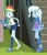 Size: 714x830 | Tagged: safe, derpibooru import, screencap, rainbow dash, trixie, better together, choose your own ending, equestria girls, sock it to me, sock it to me: trixie, barefoot, boots, clothes, cute, dashabetes, diatrixes, feet, hat, kneesocks, legs, shoes, socks