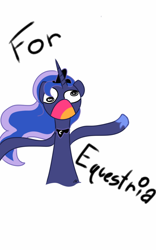 Size: 800x1280 | Tagged: safe, artist:cute_pinkie7, princess luna, alicorn, pony, derp, equestria, for equestria, herp derp, i need help, major mistake, midnight drawing, solo, why did i make this