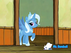 Size: 1500x1124 | Tagged: safe, derpibooru import, editor:mr. gumball, idw, trixie, alicorn, reflections, spoiler:comic, alicornified, gameloft, idw showified, meme, race swap, school, spongebob squarepants, trixiecorn