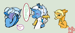 Size: 682x304 | Tagged: safe, artist:kiwi4578, derpibooru import, jack pot, prince blueblood, sunflower spectacle, trixie, pony, bluetrix, family, female, jacktacle, male, shipping, straight, trixie's parents