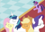 Size: 2338x1696 | Tagged: safe, artist:tan575, applejack, fluttershy, rarity, shining armor, twilight sparkle, unicorn twilight, earth pony, pegasus, pony, unicorn, a canterlot wedding, betrayal, blank flank, crying, karma, sad, scene interpretation, twilybuse