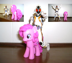 Size: 1024x889 | Tagged: safe, artist:bookishdelight, pinkie pie, irl, kamen rider, kamen rider fourze, photo, toy