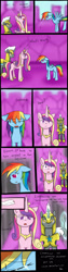 Size: 1000x4000 | Tagged: safe, artist:yichiau, princess cadance, rainbow dash, alicorn, pegasus, pony, arrested, comic, context is for the weak, crying, cuffs, fangs, royal guard, sad