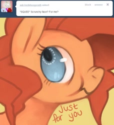 Size: 638x700 | Tagged: dead source, safe, artist:dhui, pinkie pie, earth pony, pony, ask tired pie, scrunchy face