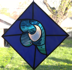 Size: 3104x2988 | Tagged: safe, artist:tjglass, princess luna, cutie mark, irl, photo, photo craft, stained glass, stained glass (irl)
