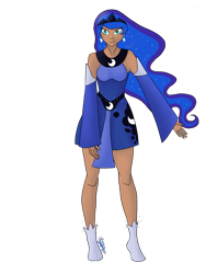 Size: 1536x2048 | Tagged: safe, artist:perle-de-suie, princess luna, human, humanized, solo