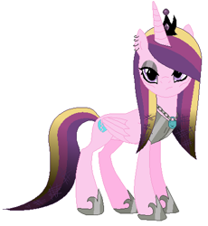 Size: 404x440 | Tagged: safe, artist:owe-b-1, princess cadance, alicorn, pony, dark mirror universe, equestria-3, evil cadance, solo