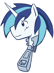 Size: 409x552 | Tagged: safe, artist:highschool-shiningarmor, shining armor, pony, unicorn, horn, male, solo, stallion, white coat, zipper