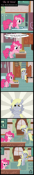 Size: 824x4193 | Tagged: safe, artist:toxic-mario, derpy hooves, pinkie pie, pegasus, pony, comic, female, food, jerk, mare, muffin