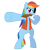 Size: 800x810 | Tagged: safe, artist:nicktoonhero, rainbow dash, pegasus, pony, pirate, pirate dash, tumblr, wooden sword