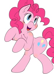 Size: 940x1280 | Tagged: safe, artist:sweethd, pinkie pie, earth pony, pony, chest fluff, female, mare, pink coat, pink mane, solo