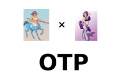 Size: 1008x588 | Tagged: safe, artist:emmyc, artist:tavisharts, rainbow dash, rarity, centaur, satyr, exploitable meme, female, lesbian, meme, otp, raridash, satyrized, shipping