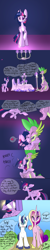 Size: 640x3200 | Tagged: safe, artist:aviantheatrics, princess cadance, shining armor, spike, twilight sparkle, twilight sparkle (alicorn), alicorn, dragon, pony, unicorn, ask twilight and spike!, ask-twispike, comic, female, male, mare, older, older spike, shiningcadance, shipping, straight, tumblr, twispike