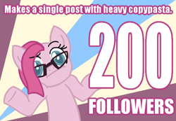 Size: 650x450 | Tagged: safe, artist:frostedwarlock, pinkie pie, earth pony, pony, ask, diane pie, glasses, looking at you, pinkamena diane pie, shrug, shrugpony