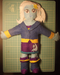 Size: 1200x1486 | Tagged: safe, artist:grapefruitface1, derpibooru import, trixie, equestria girls, arts and crafts, clothes, custom, doll, felt, irl, photo, plushie, solo, toy