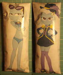 Size: 1200x1431 | Tagged: safe, artist:grapefruitface1, derpibooru import, edit, edited screencap, editor:grapefruitface, screencap, trixie, better together, equestria girls, forgotten friendship, street magic with trixie, bikini, clothes, female, irl, paper dakimakura, paper plush, paper plushie, photo, solo, swimsuit